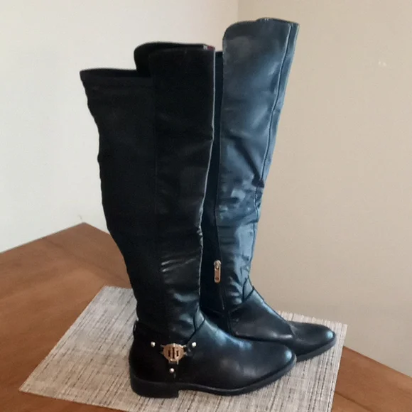 Tommy Hilfiger Shoes Tommy Hilfiger Twiona Black Faux Leather